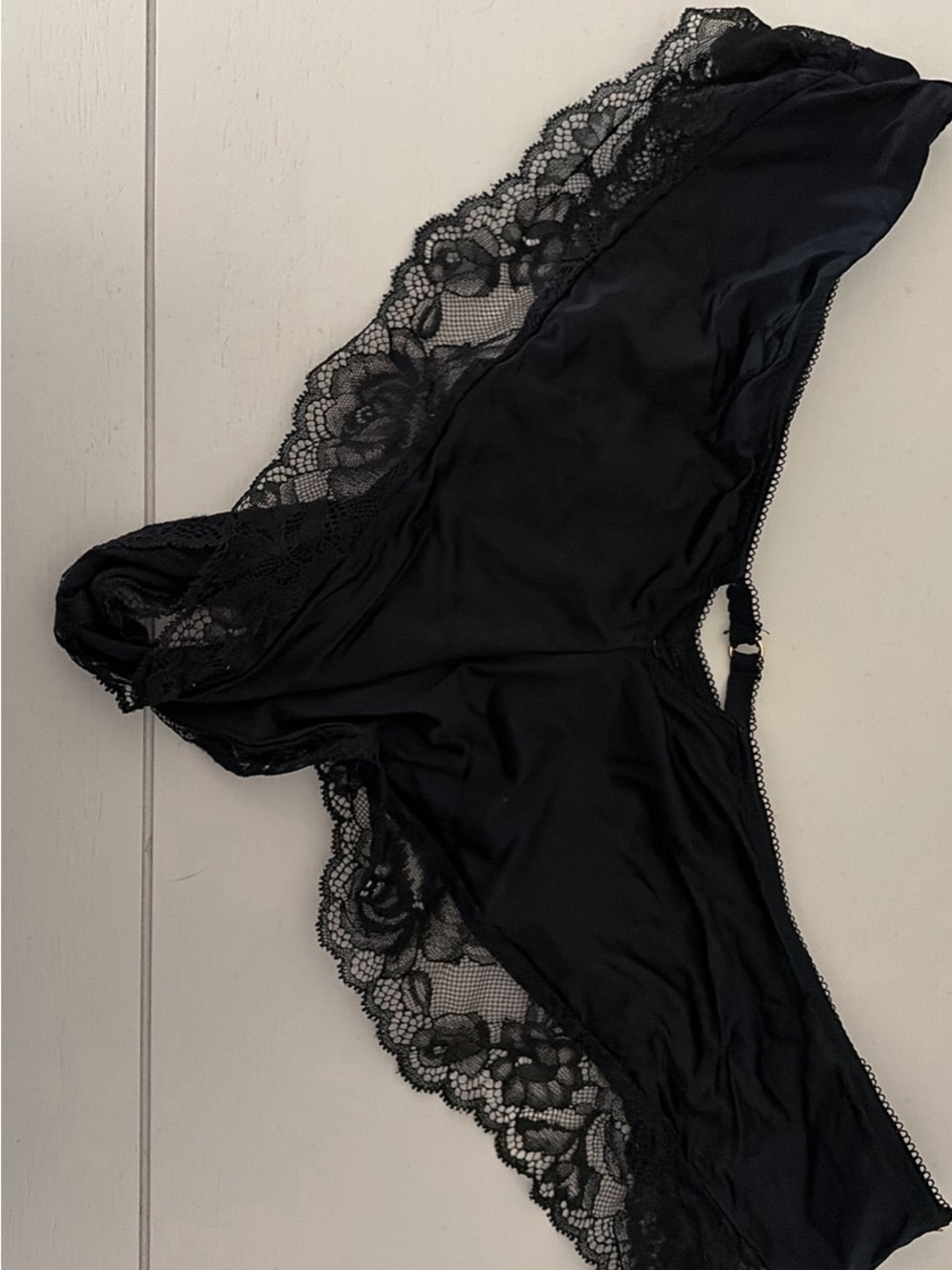 Victoria's Secret Black Lace Hipster Panty